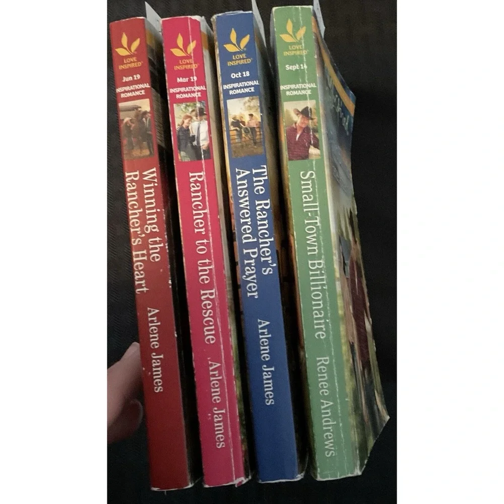 Lots of 4 Harlequin Romance Love Inspired‎ Books by Arlene James Paperback